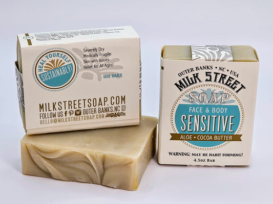 SENSITIVE SKIN - Unscented VEGAN Specialty Soap Bar