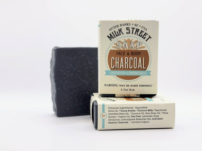 CHARCOAL DETOX- Lavender & Lemongrass VEGAN Specialty Soap Bar