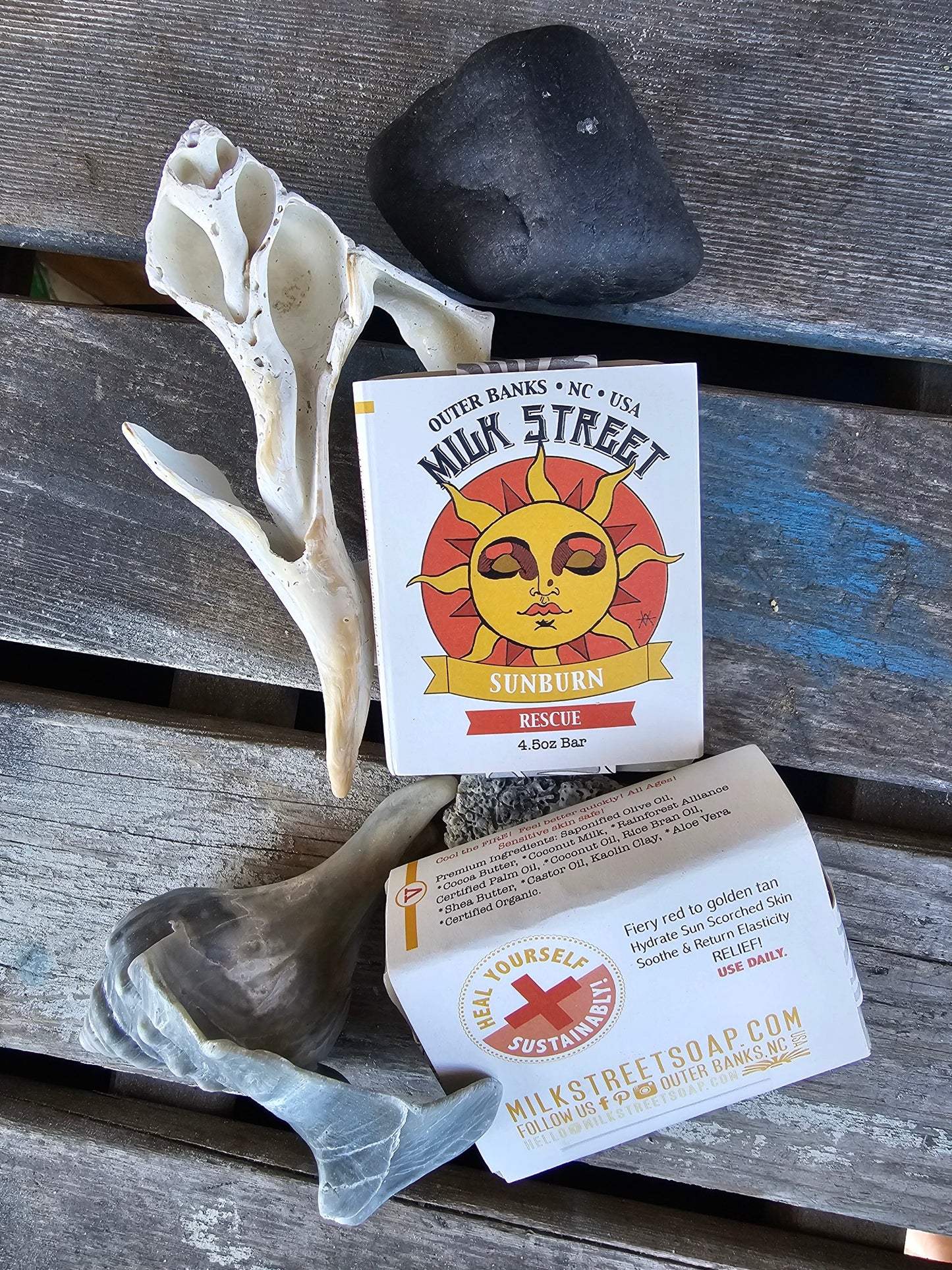 SUNBURN BAR - Unscented VEGAN Specialty Soap Bar