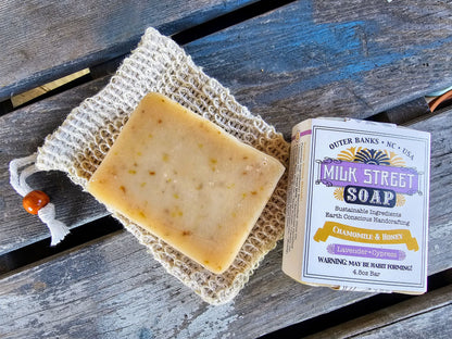CHAMOMILE & HONEY - Lavender & Cypress GOAT MILK Soap Bar