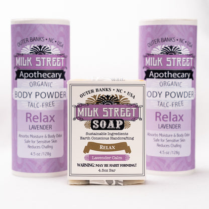 RELAX - LAVENDER VEGAN Deodorizing Body Powder