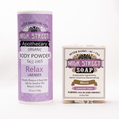 RELAX - LAVENDER VEGAN Deodorizing Body Powder