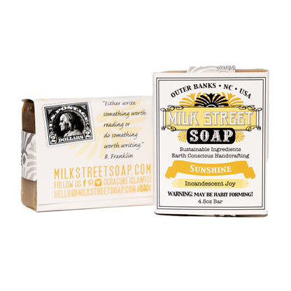 SUNSHINE - Lemongrass GOAT MILK Soap Bar