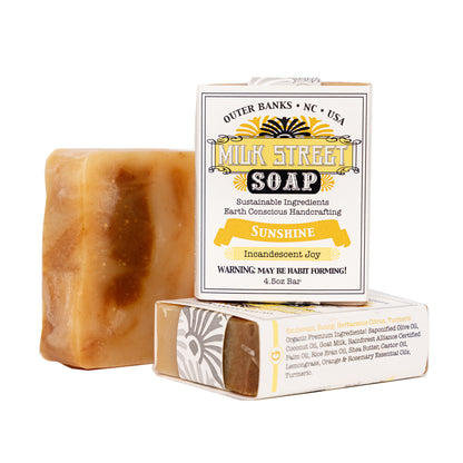 SUNSHINE - Lemongrass GOAT MILK Soap Bar