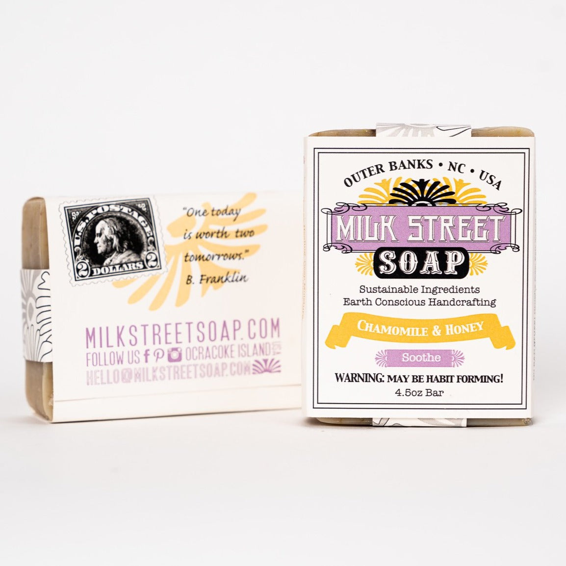 CHAMOMILE & HONEY - Lavender GOAT MILK Soap Bar
